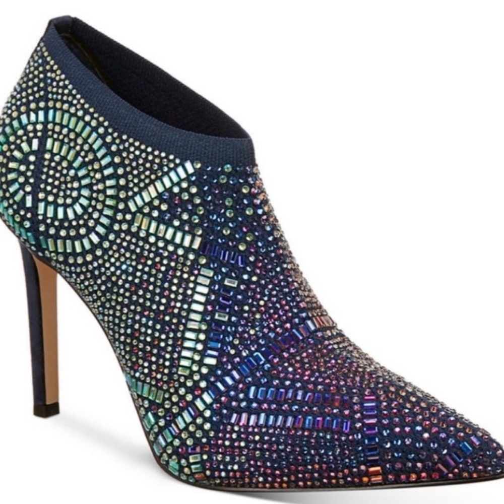 Thalia Sodi Women's Blue Karmen Ankle Booties new size 10M